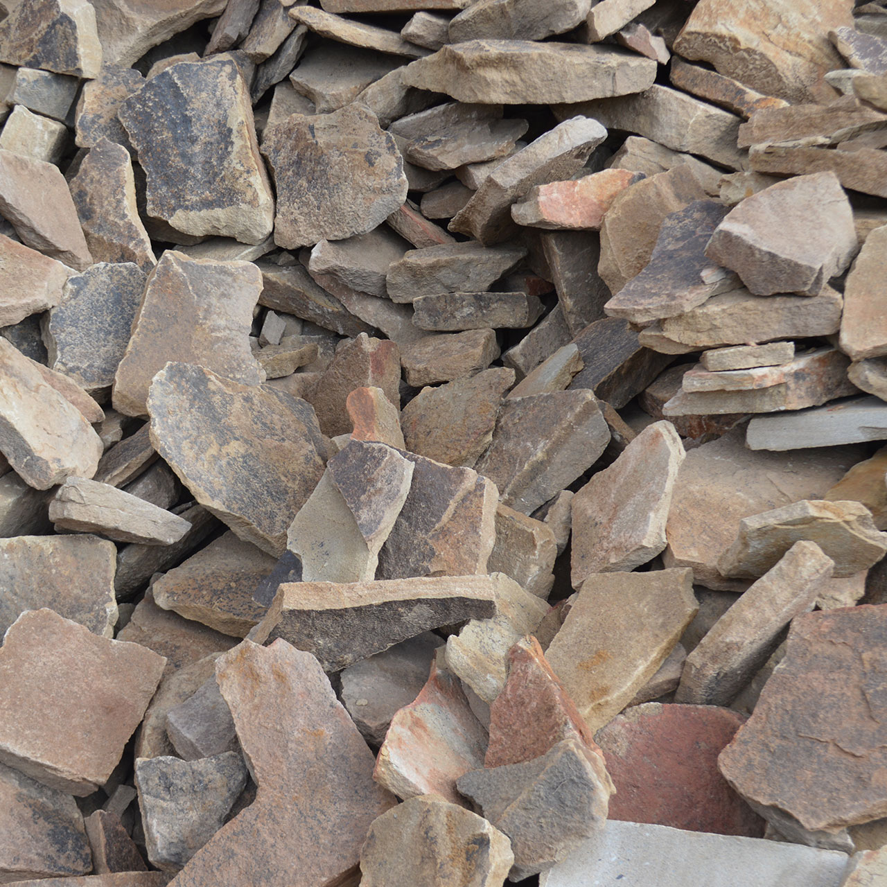Mauersteine - Böschung - Trockenmauersteine 3 Dünne Trockenmauersteine - Unregelmäßige Mauersteine