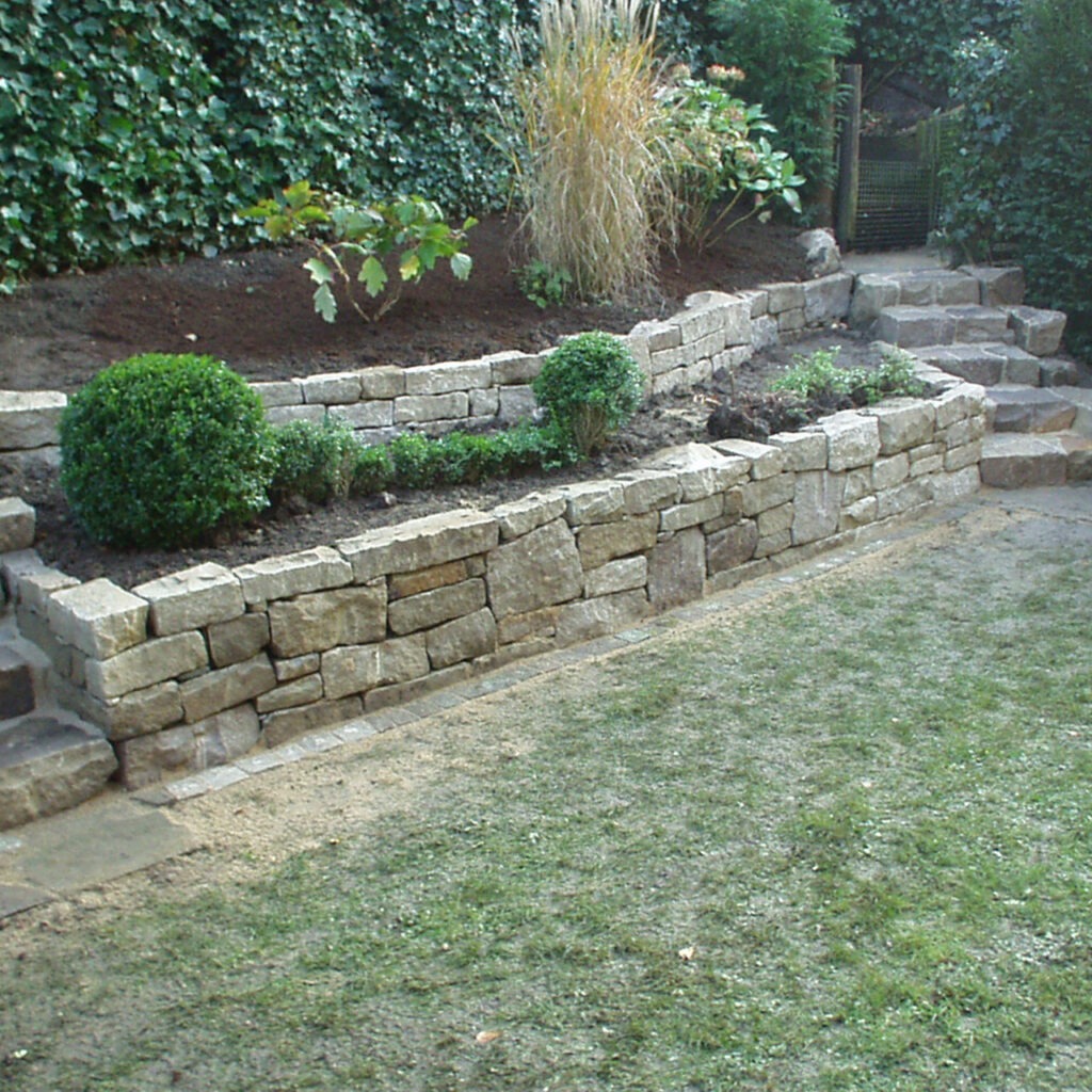 Mauersteine - Böschung - Trockenmauersteine 10 Trockenmauer - Beispiel
