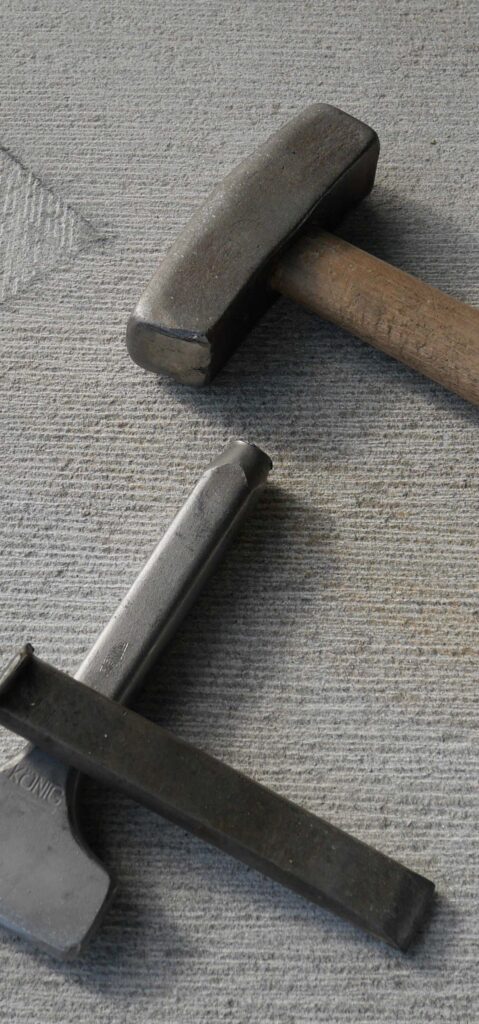 Werkzeug Detail scharriert hk